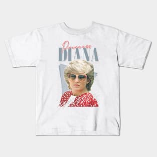 Princess Diana --- Retro 80s Vibes Kids T-Shirt